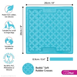 Lickimat Buddy Dog Turquoise, Pack of 1