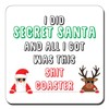 Secret Santa Present Gift Funny Drinks Coaster Tea Coffee Coaster