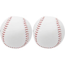 Tefola Softball Ball Training, 2Pcs 12in Softball Hand Sewing Practice Hard Ball Sport Accessory