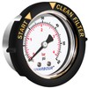 Pool Filter Pressure Gauge Water Proof 60psi 1/4" NPT Back