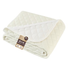 Mattress Pad, SemiDouble, Warm, All Season, Washable, Comfortable, Moisture Wicking, Quick Drying, Antibacterial, Odor Resistant, Dust Mite Resistant, SEK Certified, Anti-Static, 47.2 x 80.7 in, Beige