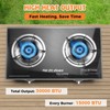 30000 BTU Two Burner Propane Stove Gas Stove, 2 Burner
