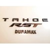 GM Auto 3PCS KIT Matte Black Rear Tahoe Duramax Chrome