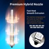 2PCS 450°C High-Temp Nozzle for Qidi Tech 4 Plus, 0.4mm