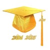MyGradDay Kindergarten Shiny Graduation Cap with 2024+2025 Tassel Preschool Kids