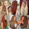 Deep Wave Bulk Braiding Hair Extensions-16 Inches 8 Pakcs Ginger