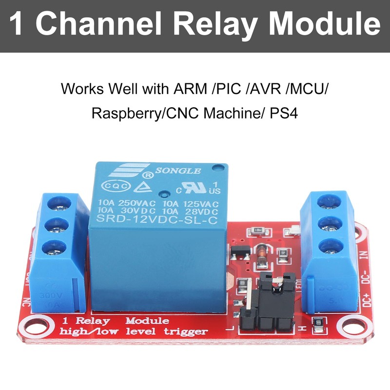 DiGiYes 6Pcs Relay Module DC 12V 1 Channel Relay Module