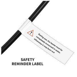 1500W Immersion Water Heater, Pool Heater for Above Ground Pool with 304 Stainless Steel Anti-scalding, Bucket Water Heater with Digital LCD Thermometer, Heats up to 5 gallons of Water in Minutes