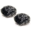 Pack of 2 Fur Wind Protection for Microphone, Fur Microphone