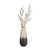 Sagebrook Home Elegant Glass Vase with Crackled Ombre Design -