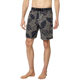 Quiksilver Men's Standard Throwback Print Boardshort, Black Throwback, 30A