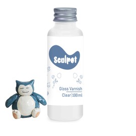 100ml Air Dry Clay Glaze, Clay Varnish for Air Drying Clay, Clear Acrylic Varnish for Craft Pottery Waterproof & Gloss Finish