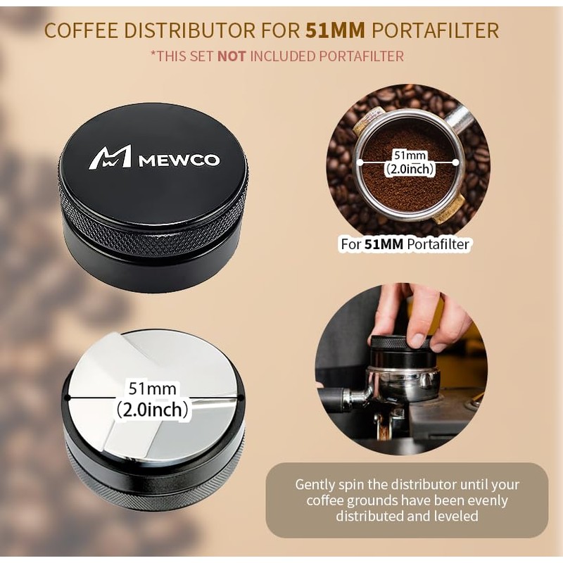 7 Pack Espresso Tamper Station&Coffee Distributor Tamper&Espresso WDT Stirrer&Coffee Tamping&Brush&Coffee
