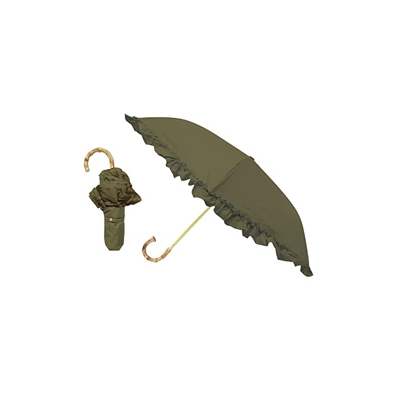PT Full Blackout Round 3 Folding Umbrella/Ruffle Olive, green