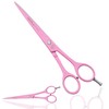 Pink Professional Barber Hairdressing Scissors THINNING Hair Cutting Shears Set+