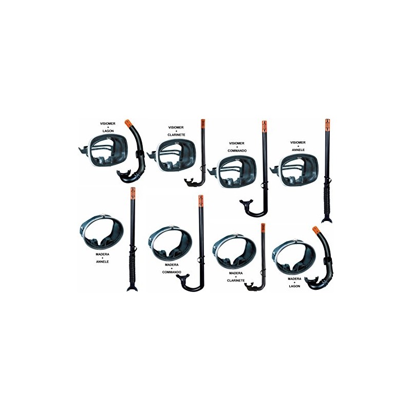 Sommap - Retro Mask and Snorkel Set Rubber