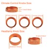 Kacepar Car Styling Air Conditioning Knobs Circle Trim, Air Conditioning