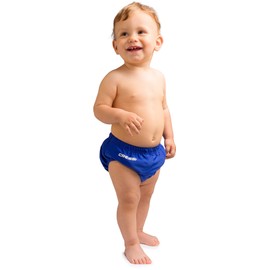 Cressi Baby Infant Soft Reusable Swim Diaper, Blue, Small (6/9 Months)