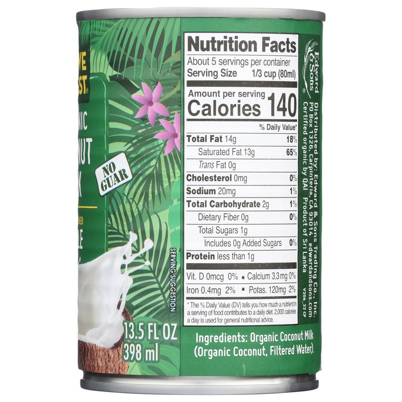 Native Forest, Organic Unsweetened Coconut Milk, 13.5 Fl Oz