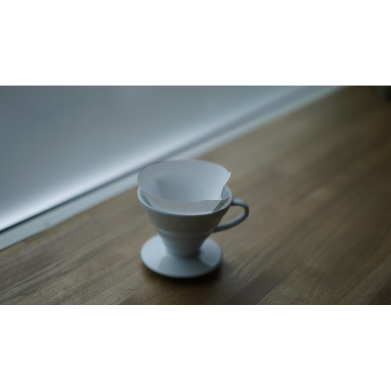 Hario V60 Paper Coffee Filter, Size 01, White, 100ct Box