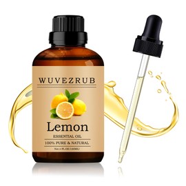 Wuvezrub Wuvezrub Lemon Essential Oil 120ML - 100% Pure and Natural Oils for Aromatherapy Diffuser - 4 Fl Oz/Lemon
