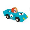 Janod J08545 Story Racing Wooden Car, Speed, Blau,rot
