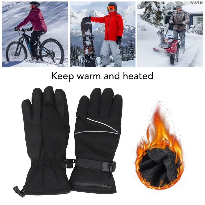 Electric Heating Gloves 3 Gear Touchscreen 4.5V Multipurpose Portable Hand