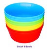 Bloomsworld 8 Toddler Plastic Bowls Set, Reusable, BPA Free, Kids