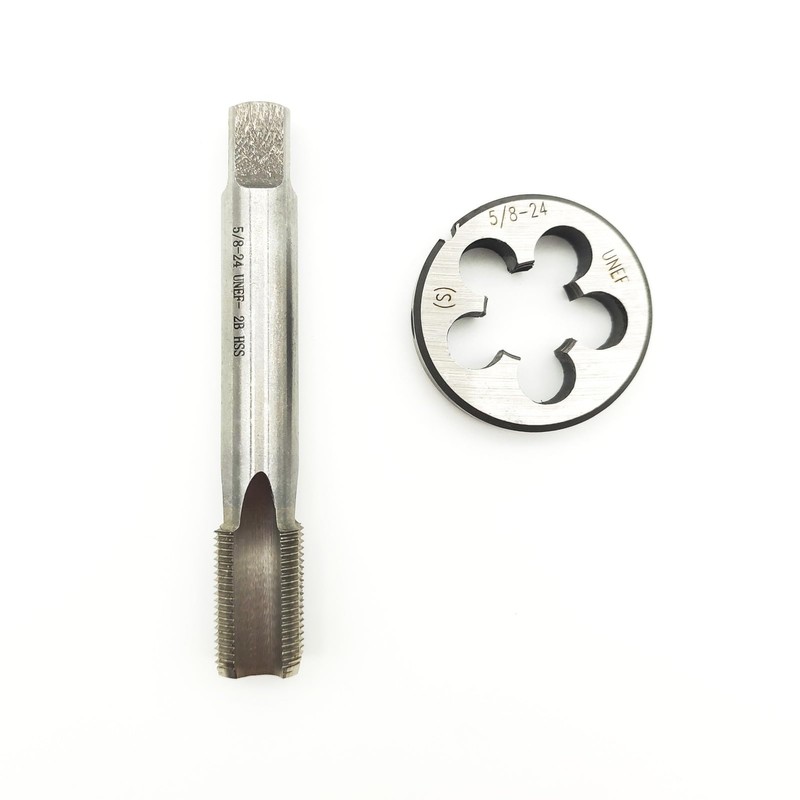 AtticZone 5/8"-24 UNEF Tap and Die, 5/8 x 24 UNEF