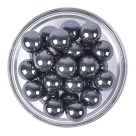 Justinstones Natural Hematite Tumble 20mm Gemstone Healing Crystal Energy Ball Round Sphere Specimen Collection Pocket Palm Worry Stone(Pack of 5)