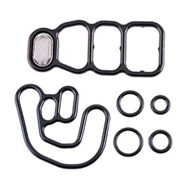 15810-RKB-J01 15826-RDV-J01 6pcs Head Cylinder Solenoid Valve Gasket Set Fit 2005 2006 2007 2008 Honda Accord/Odyssey/Pilot 3.0L/3.5L VTEC Solenoid Filter Spool Valve 15826RDVJ01,917-268,917268