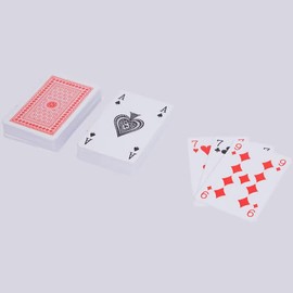 Générique Premium Card Game, 2 Red and Blue Packs, 56 Cards Including 3 Jokers per Pack with Protective Case, Ideal for Poker