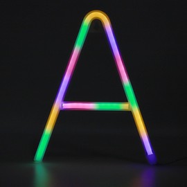 Distinctive English Letter A Shape LED Light for Christmas Wedding Birthday Party DecorationColorful
