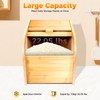 DYNAMI Wooden Rice Storage Box, Dry Storage Container Bamboo Rice
