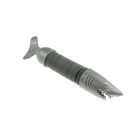 Adults Unisex Kids Children Boys Girls Novelty Stretchy Swuishy Twist Tube Stress Relief,Anxiety,Special Needs, ADHD,Autism Squishy Fun Toys Animal Creatures Sensory Noise Pop Toy Grey Shark
