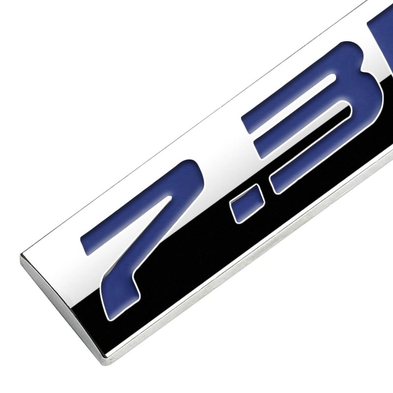Chrome Finish Metal Emblem 7.3L Badge (Blue Letter)