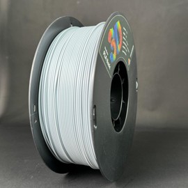 PLA 3D Printer Filament 1.75mm, Grey, 1KG Spool (2.2 lbs), High Precision ±0.02mm, Neatly Wound, Clog-Free, Smooth Printing for FDM 3D Printers