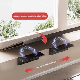 Window Sill Extender,Black Extension Board Not Easy To Bend(23.6x9.84in)