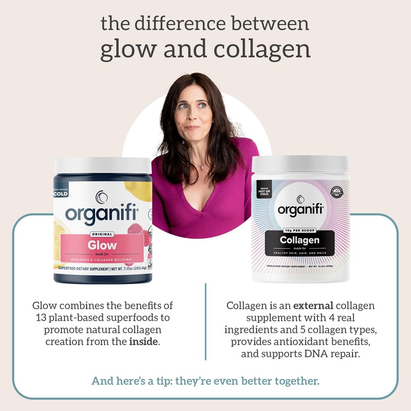 Organifi Unflavored Collagen Powder - Supports Stronger Skin, Nails, and