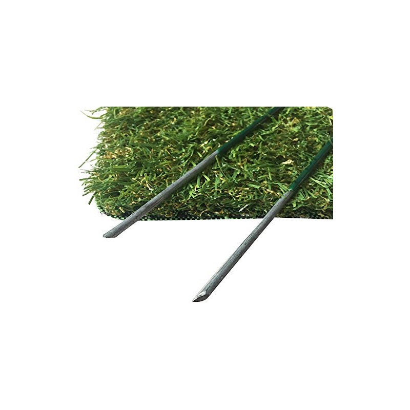 G&B Garden Half Green Artificial Grass Pegs to pin, astro