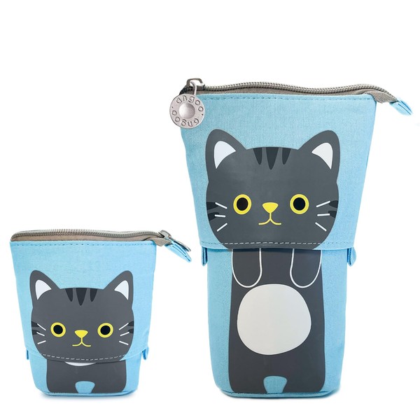 Senbaler Pencil Case with Zip, Telescopic, 2-in-1 Pencil Case and