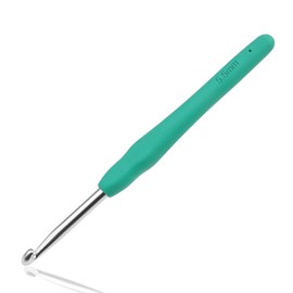 Crochet Hooks 5.5 mm Colourful Knitting Crochet, High Quality Aluminium Ergonomic Soft Handle Knitting Needle for Yarn Craft, Suitable for Beginners to Learn Hand-Knitted Sweaters