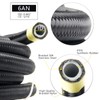Medoon 6AN PTFE Fuel Line Kit, Nylon Stainless Steel Braided