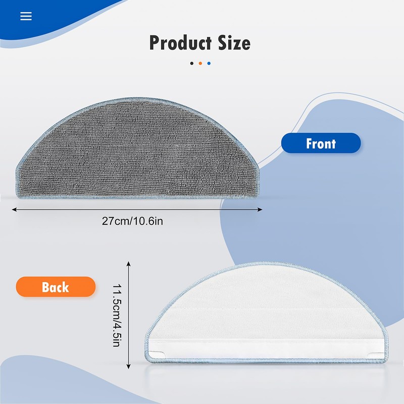 6 Pack Mop Replacement for iRobot Roomba Combo Essential Robot