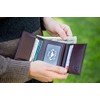 Stealth Mode Cartera RFID de Cuero Para Hombre, Triple Pliegue,