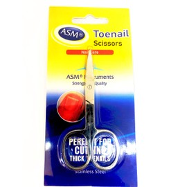 Nail Scissors Cuticle Clipper 3.9" Curved Stainless Steel Manicure Cutter