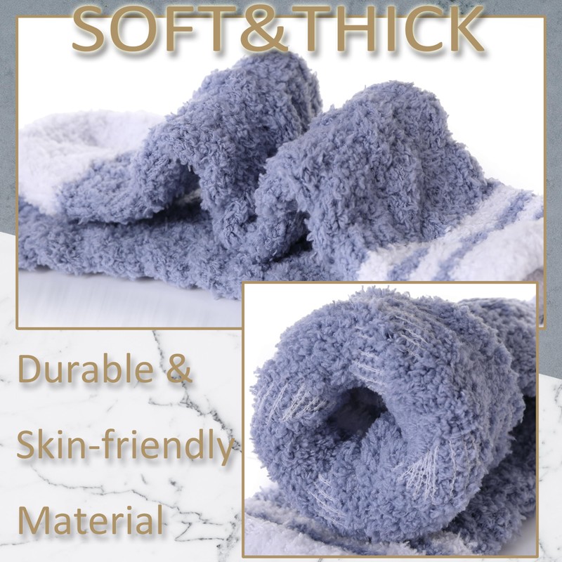 EBMORE Womens Fuzzy Socks Fleece Fluffy Cabin Plush Warm Sleep