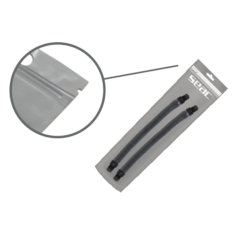 Seac Anthracite Flex Dual, zwei Gummizug für Speerfischen, 100% Naturlatex