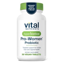 Hyperbiotics Vital Nutrients Pro Women Probiotics for Women | Vaginal Probiotics for PH Balance | Oral Probiotic for Vaginal Health and Urinary Tract Health | 6 Targeted Strains | 30 Vegan Tablets