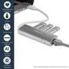 StarTech.com 3-Port USB Hub with Ethernet, 3x USB-A Ports, Gigabit